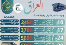 رحلات الحافلات وكالة النجمة المميزة شهري شوال وذو القعدة / العراق
